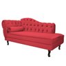 Kit Diva Recamier Diana 185cm Lado Direito e 02 Poltronas Julia Suede Vermelho - ADJ Decor - 5