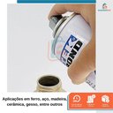 Ver imagem 3 de Kit 6 Tinta Spray Uso Geral Super Color Branco Brilhante 350ml - Tekbond