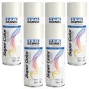 Ver imagem 1 de Kit 6 Tinta Spray Uso Geral Super Color Branco Brilhante 350ml - Tekbond