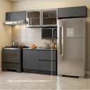Ver imagem 2 de Cozinha Completa 5 Peças 5 Portas 3 Gavetas 280cm com Vidro
