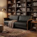 Ver imagem 6 de Sofa 2 Lugares Ambar 165 cm Braços Pes em Madeira Courino Tcs 724 Moll