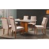 Sala de Jantar Completa com 6 Cadeiras MDF Laminado 1,60x0,90m - Bella - Art Salas - 1