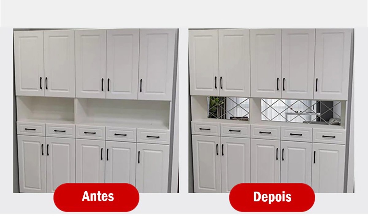 Espelho Adesivo Decorativo Flexível Kit  16  Pçs LG - 3