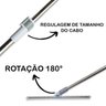 Rodo Vassoura Silicone Multifuncional Cabo Extensor 1,04 Metros - 5