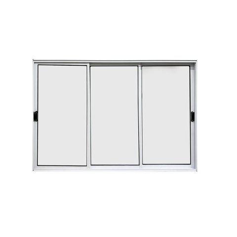 Vitrô 3 Folhas Móveis de Correr Aluminio Branco 1,00x1,80 Linha 18 Modular