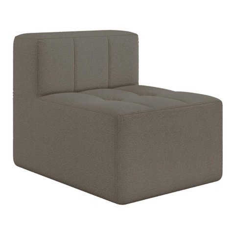 Sofá Modulado 1 Lugar 77cm Espuma D33 Multimóveis Cr45350 Bege Escuro