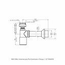 Ver imagem 2 de Sifão Pia Americana/tanque 1.1/4 1.1/2 X Dn40-50 30cm Perflex Complementos