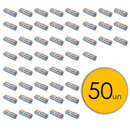 Conectores Eléctrico Borne Emenda 2 Fios Duplo Pct 2-2 - 2