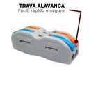 Ver imagem 4 de Conectores Eléctrico Borne Emenda 2 Fios Duplo Pct 2-2