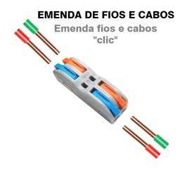 Conectores Eléctrico Borne Emenda 2 Fios Duplo Pct 2-2 - 5