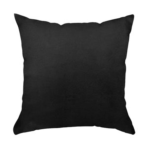 Capa para Almofada em Veludo Liso Quadrada Preto