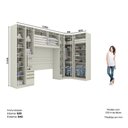 Ver imagem 5 de Quarto Modulado Seletto 10 Portas 3 Gavetas MDP Areia Móveis Henn