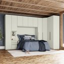 Ver imagem 1 de Quarto Modulado Seletto 10 Portas 3 Gavetas MDP Areia Móveis Henn