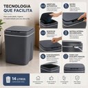 Ver mais imagens de Lixeira 14 Litros Automatica com Sensor Inteligente Recarregavel Cesto de Lixo Cozinha Banheiro Escr