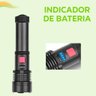 Lanterna  Led Recarregável Zoom T9 - com Indicador de Bateria e 5 Modos de Iluminação - 1