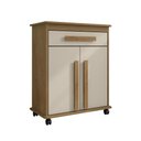 Ver imagem 1 de Armário Multiuso Marion 2 Portas 1 Prateleira 75cm Cinamomo Off White RV Móveis