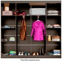 Ver imagem 2 de Closet Ele e Ela 8 Prateleiras Malbec Preto Fosco - Panorama Móveis