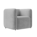 Ver imagem 3 de Poltrona Sala de Estar Decorativa Kit 2 Laguna Veludo Cinza K01 - D'Rossi