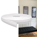 Ver imagem 4 de Rodameio Boiserie Eva Autocolante 3,8cm Branco Fosco RM61 10 Metros