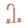 Torneira Misturador Cascata Banheiro Mesa Rose Gold Metal - 5