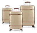 Ver imagem 2 de Conjunto com 3 Malas para Viagem Polo King Luxcell - Cor Champanhe