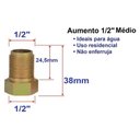 Ver imagem 2 de Extensor Aumento Prolongador Médio Rosca 1/2'' Ponto D'água