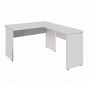 Ver imagem 2 de Mesa Escrivaninha 120cm em L Tampo 30mm Pés Painel F5 Office Cor:Cinza