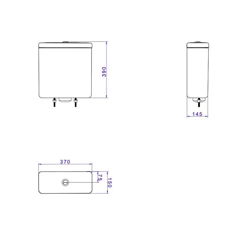 Caixa Acoplada Quadra Polo Unic Piano Duo Creme Cd.21f.37 Deca - 2
