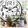Relógio de Parede Grande Vintage Retro Decoração Vasos de Plantas - 2