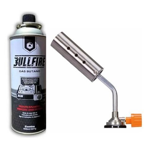 Kit Maçarico À Gás Portátil Im17 - Bestfer e Gás Bullfire