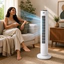 Ver imagem 3 de Circulador de Ar Torre 220V 40W com 3 Velocidades Silencioso Branco