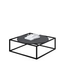 Ver imagem 1 de Mesa de Centro Sala 64x64x33cm Aço Preto e Madeira Industrial Moon Don Castro Decor