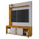 Ver imagem 1 de Home Estante Rack Maragogi para Tv até 65 Polegadas Naturale/off White
