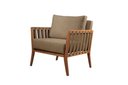 Ver imagem 1 de Poltrona Decorativa Linho Cappuccino Lua