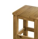Ver imagem 3 de Kit 2 Banquetas Baixa Nemargi Madeira Maciça Cor Nogueira
