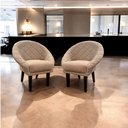 Ver imagem 5 de Kit 4 Cadeiras Sala de Estar Liz Veludo Bege