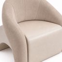 Ver imagem 6 de Poltrona Decorativa Confortável Pé Palitos:Veludo Capuccino