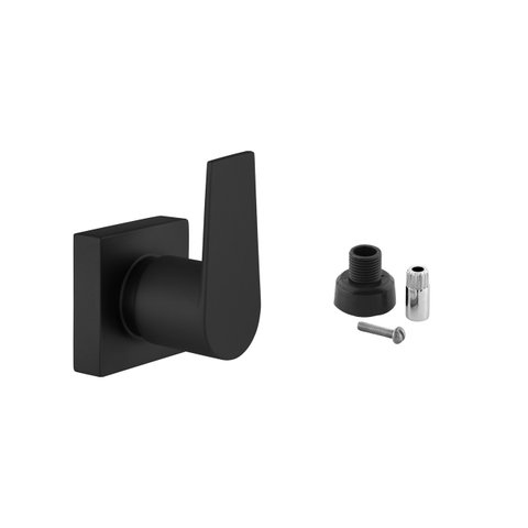 Acabamento Registro Alavanca Preto Banheiro Padrão Docol