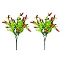 Ver imagem 1 de Jogo 2 Buquê Pimenta Artificial 18 Pimentas Cada 35cm