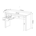 Ver imagem 4 de Mesa de Escritório 2 Gavetas Tecno Mobili - Rústico