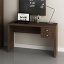 Ver imagem 1 de Mesa de Escritório 2 Gavetas Tecno Mobili - Rústico