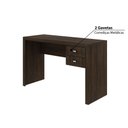 Ver imagem 3 de Mesa de Escritório 2 Gavetas Tecno Mobili - Rústico