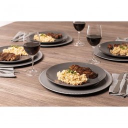 Aparelho de Jantar 20 Peças Soho Haus Concept Cinza - 8