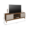 Rack para TV Olympic Cedro Branco - 2
