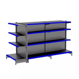 Gondola Centro 137 Fit Ate 2 Metros 1 Ponta Preto 20b Pe Azul - 1