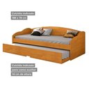 Ver imagem 4 de Bicama Solteiro Funny Iii C/ Auxiliar Cinamomo - Conquista