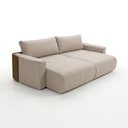 Ver imagem 4 de Sofá Cama 3 Lugares 2,30m Modelo Belissimo Design Orgânico Bege