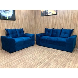 Sofá 2 e 3 Lugares Azul 910 Porto - 1