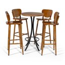 Ver imagem 1 de Mesa para Varanda Alta Redonda com 4 Lugares Imbuia