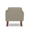 Mini Poltrona Cadeira Infantil Nina de Criança Suede Bege Pés Palito - 4